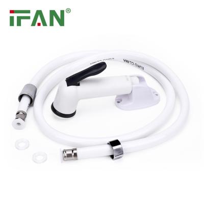 China Easy Installation IFAN Factory Supply Bidet Tap Faucet ABS Plastic Shattaf Bidet Spray Portable Handle Toilet Bidet Sprayer for sale