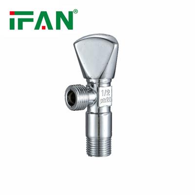 China Corrosion Resistance IFAN Manufacture Supply 3/4 Inch Half Turn Angle Seat Valve 1/2 Inch Brass Angle Valve for sale