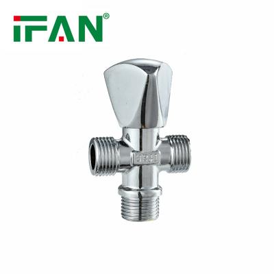 China Corrosion Resistance IFAN Brass Angle Valve Manufacture Supply 1/2Inch Cross Angle Valve Toilet for sale