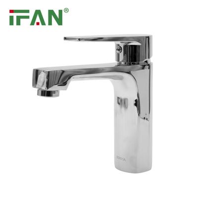 China Thermostatic Faucets IFAN Ceramic Valve Core Basin Faucets Single Handle Antique Basin Faucet for sale