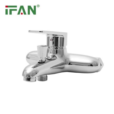 China Without Slide Bar IFAN Ceramic Valve Core Brass Bath Shower Faucet Shower Concealed Mixer Shower System Faucet Sets for sale