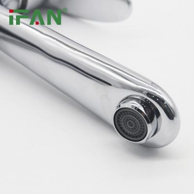 China Thermostatic Faucets IFAN Hot Sale Hot Cold Water Tap Mixer Bathroom Ware Sanitary Basin Faucet Single Handle Brass Basin Faucet for sale