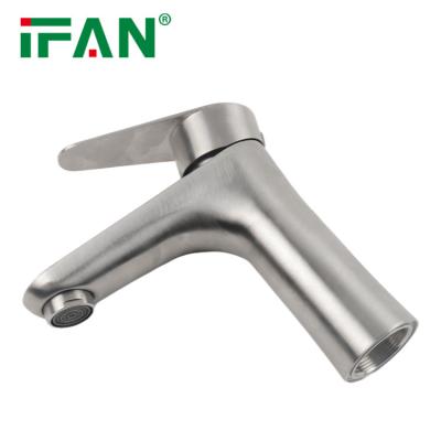 China Thermostatic Faucets IFAN Manufacture Outlet 304 Stainless Steel Basin Faucets Copper Heart Basin Faucet for sale