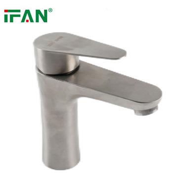 China Thermostatic Faucets IFAN Modern Design Household Basin Faucets Stainless Steel Single Handle Durable Basin Faucet for sale