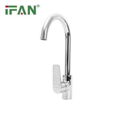 China Thermostatic Faucets IFAN Hot Sale Brass Kitchen Sink Faucet Touchless Water Tap Mixer Modern Kitchen Faucet for sale