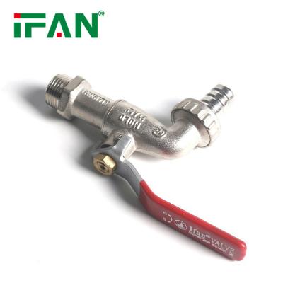 China Traditional IFAN Factory Direct Garden Forged 1/2 3/4 Inch Bib Water Tap Outdoor Brass Faucets Bibcock for sale