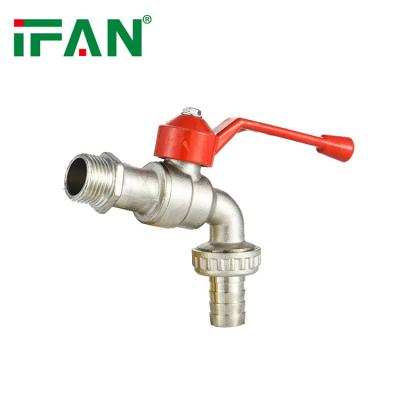 China Traditional IFAN Factory Supply Water Faucet 1/2 Inch 3/4 Inch Bathroom Faucet Modern Bibcock Tap for sale