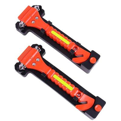 China Auto Car Safety Hammer Emergency Safety Hammer Life Hammer For Car Window Breaker With Light Reflective Tape 7.5*2.7*1.2 Inches for sale