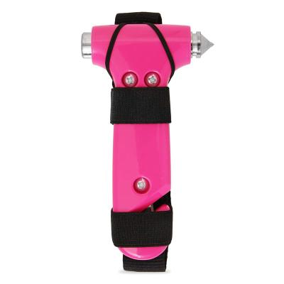 China Cute Pink Car Window Breaker 6.4*2.9*1.3 Inch Car Safety Hammer Emergency Safety Hammer Life Auto Hammer for sale