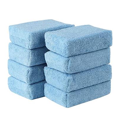 China Wholesale Car Microfiber Car Sponge Pads Ultra Soft Car Wash Soft Applicator Foam for sale