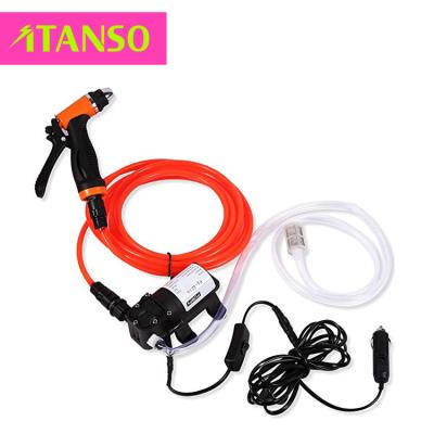 China China-chic DC 12V 80W New Portable High Pressure Pump Seal Car Wash Cleaning Pump For Car Garden Cleaning for sale