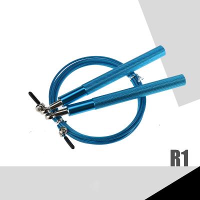 China Wholesale Adjustable Plastic PU Rope Amazon PVC Fitness Steel Wire Training Heavy Weighted Speed ​​Jump Rope With Bearing for sale