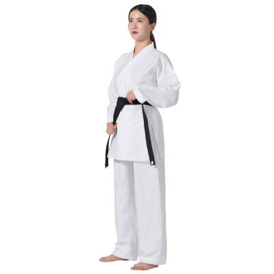 China Free shipping comfortable sample hot sale martial arts karate uniform uniform wkf approved 8020 twill karate uniform for kids for sale