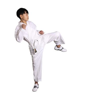 China Comfortable factory wholesale wkf karate suit suitable for adults and children white karate suits for sale