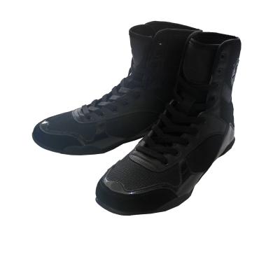 China Gym Exercise Boxing Training Professional Fashion Cheap Black Boxing Shoes For Women for sale