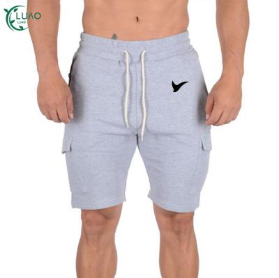 China Plain Sweat Wicking Breathable Mens Jogging Shorts Plus Size Soft Training Gym Running Fitness Wear With Drawstring And Side Pockets for sale