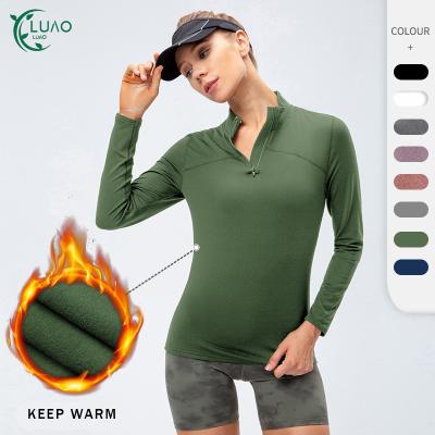 China Autumn New Arrival Pullover Loose Breathable Women Long Sleeve Tops Sporty Casual Wear Yoga Sweatshirt for sale