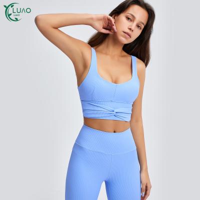 China 2021 New Breathable Yoga Fitness Vest Pants Exercise Suit Yoga Suit Women's Fitness Suit for sale