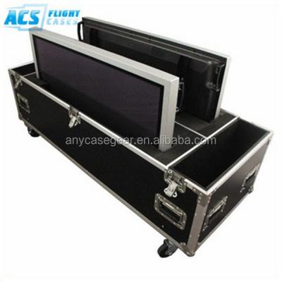 China Best Wooden Material ATA Road Case with Caster Board Included, Aluminum Flight Case for ACS LCD Monitors for sale