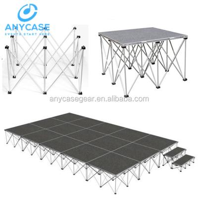 China Aluminum Indoor Wedding Performances 1.22x1.22*0.4m Stage And Dance Floor For Wedding for sale