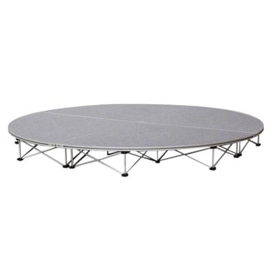 China Portable Hotel ACS Riser Stage Upholster Outdoor Aluminum Round Stage Platform For Sale for sale