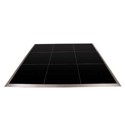 China Wedding ACS Easy Install Gloss Black Plywood Removable Dance Floor Rental Perth for sale