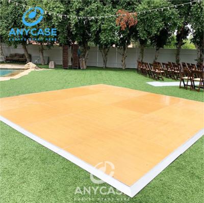 China Portable Wooden Dance Floor Wedding Shiny Modern Cheap Rental Dance Floor for sale