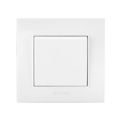 China BOTON Q1 Series 1 Gang 2 Way British Standard 10A 250V Wall Switch Q1W002 for sale