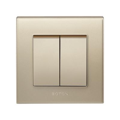 China BOTON Q1 Series 2 Way British Standard 10A 250V Rocker Wall Recessed Switch Q1G005 for sale