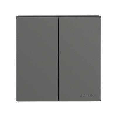 China BOTON Q2 Series 2 Gang 2 Way Switch Decorative UK Standard Wall Switch Q2H005 for sale