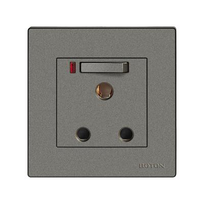 China British Standard 15A Plug Earthing Contact Two Pole Wall Socket Q2H062 for sale