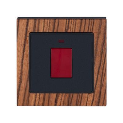 China BOTON 45A Natural Wood Switch Wall Switch 86X88MM for sale