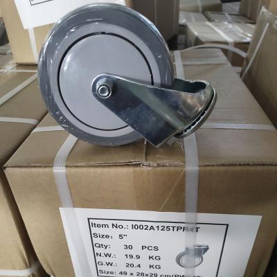 China Fixed 3inch Hand Carts And Blue Carts TRP Casters Wheels Supplier for sale