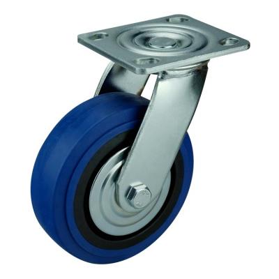 China swivel & Rigid WBD TPR Heavy Duty Trolley Wheels PP Silent Thermoplastic Rubber Casters for sale