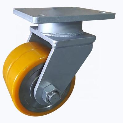 China Industrial Trolley Wheels WBD 1.5 Ton 2 Ton Heavy Duty Caster PU Steel Trolley Wheels Heavy Duty for sale