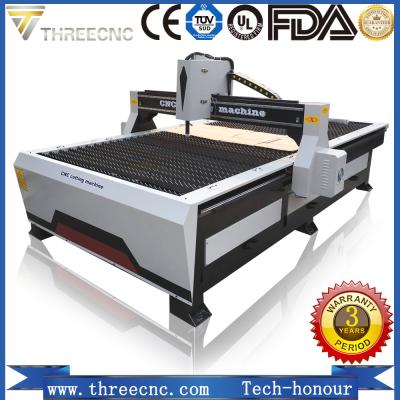 China auto cad plasma cutting machine TP1325-125A with Hypertherm plasma power supplier. THREECNC for sale