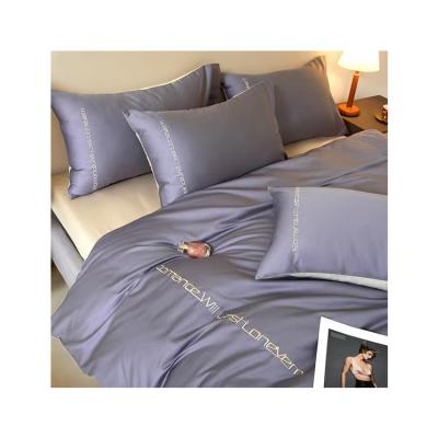 China Sustainable bedding set good quality four-piece cotton bed sheet set custom made bedding set à venda