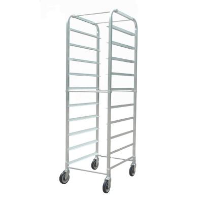 China Wholesale Commercial Aluminum Roll Pan Rack Restaruant Kitchen 10/12/20 Tiers Roll Pan Rack /Bread Pan Rack 18