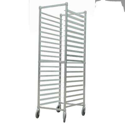 China Wholesale Commercial Aluminum Roll Pan Rack Restaruant Kitchen 10/12/20 Tiers Roll Pan Rack /Bread Pan Rack for sale