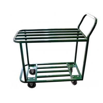 China Tools Good Quality Sale Pit Grip Tool 2 Tier Rolling Push Bottom Trolley for sale