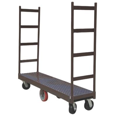 China Good Quality Diverse Restaruant Warehouse Steel Logistic Style U-boat Trolley Running Trolley With 6 Wheels for sale