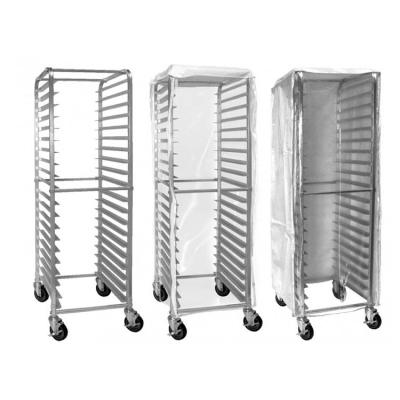 China Excellent Low Price Restaruant Quality Clear Aluminum Oven Plastic Rack Cover 28X24X63 for sale