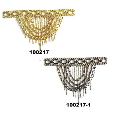 China Shoe Buckle New Design Brass Chain Shoe Chain For Sandal Decoration for sale