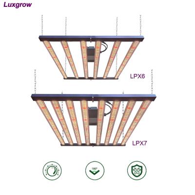 China Seed Starting Shenzhen Luxgrow Dimmable 640 720 Watt Foldable LED Grow Light For Indoor Plant Samsung lm281b 600w 720w LED Grow Light Bar 8 for sale