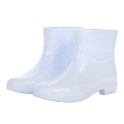 China 2021 Factory Waterproof Decorative Ankle Boot Durable Safety ProtectionRain Boot PVC Waterproof for sale