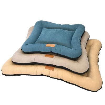 China Breathable Hot Selling Soft Comfortable Pet Mat Rectangle Pet Bed Corduroy Dog Sleeping Dog Bed Mat Detachable And Washable for sale