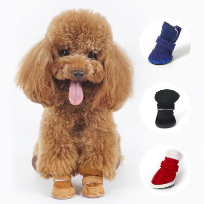 China Sustainable Pet Winter Warm Dog Snow Boots Animal Warming Shoes for sale