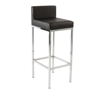 China New Modern Style With 4-Legged Iron Frame And High Back Bar Stool For Bar Kitchen for sale