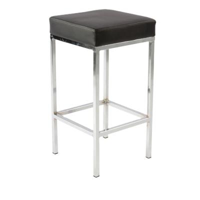 China Wholesale Modern Minimalism PU Square Seat Iron Frame Bar Stool For Bar Restaurant Kitchen for sale