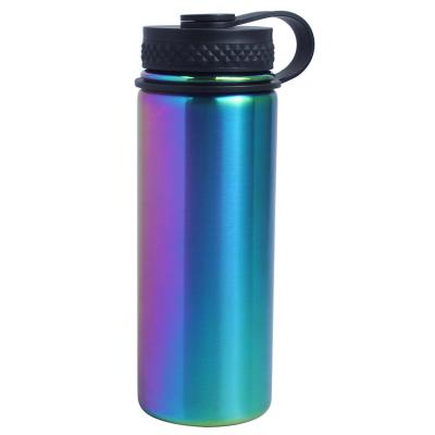 China Stainless Steel PORTABLE Double Wall Sports Water Bottle Wholesale Vacuum Flask With Straw Lid for sale